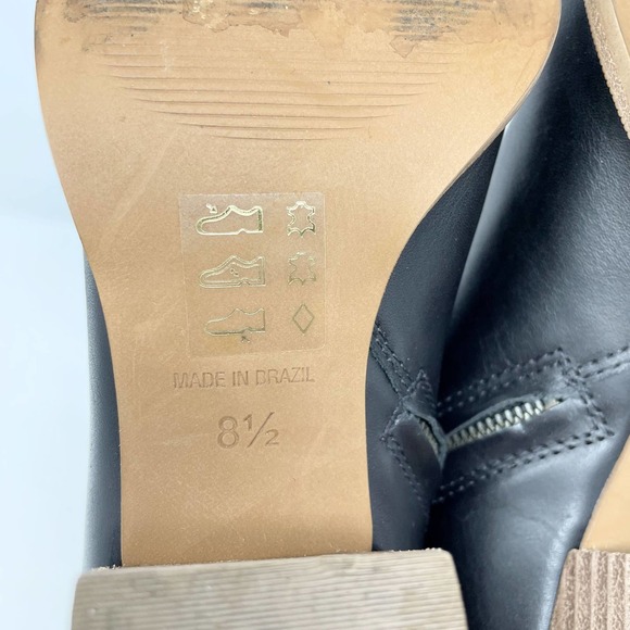 Madewell The Rosie Ankle Boot - Women's Black Leather Heeled Bootie, Size 8.5 - Picture 12 of 14